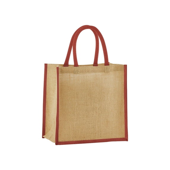 Westford Mill Mini Starched Jute 1.5gal Shopper Bag