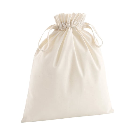 Westford Mill Natural Cotton Drawstring Bag