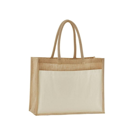 Westford Mill Starched Jute Tote Bag