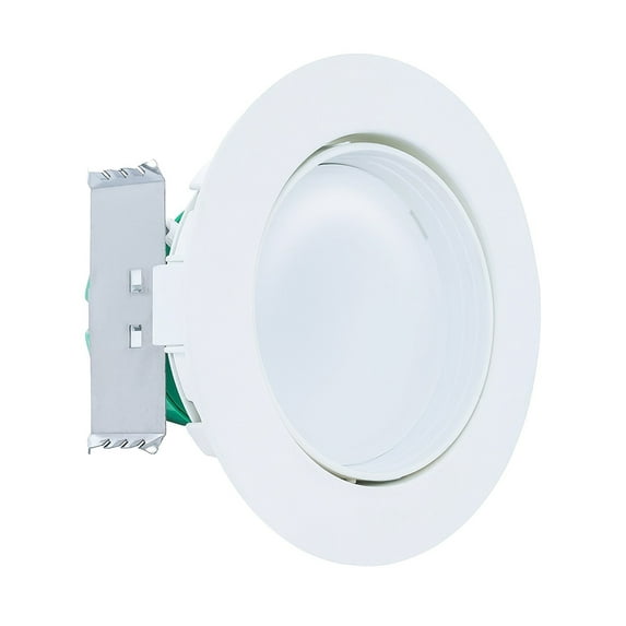 Westgate 10W 4 Inch Adjustable LED Retrofit Downlight with Integrated Smooth Trim, Dimmable LED Recessed Light Fixture, Damp Location Rated, 120V Energy Star 5 YR Warranty (5000K Bright White, 1 Pack)