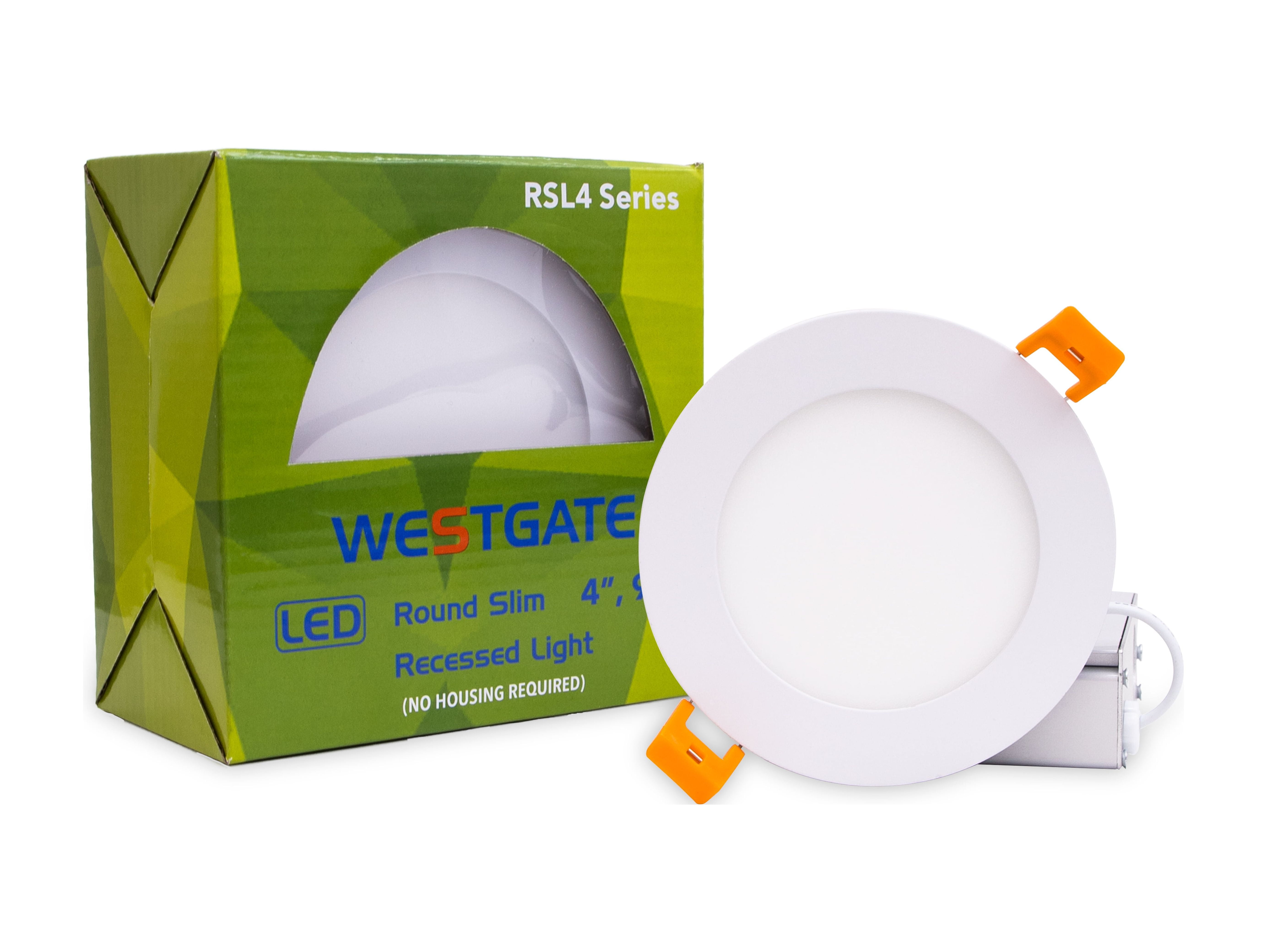 White Aluminum 4" LED Ultra Slim Recessed Light