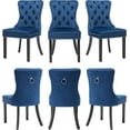 Westice Nikki Collection Velvet Dining Chairs Set of 6, Button Tufted
