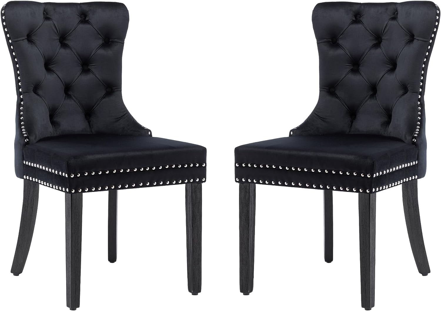Westice Dining Chairs Set of 2, Tufted Dining Room Chair with Nailhead