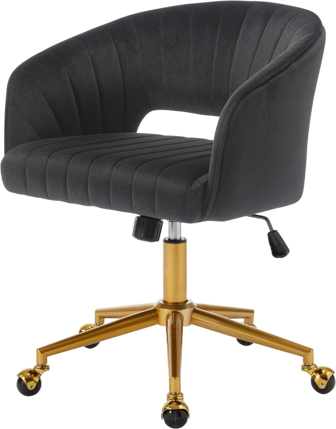 Westice Home Office Desk Chairs Velvet Rolling Chair Height Adjustable Swivel Vanity Chair Ergonomic Chair for Study Living Room Computer Room