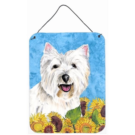Westie Aluminium Metal Wall Or Door Hanging Prints