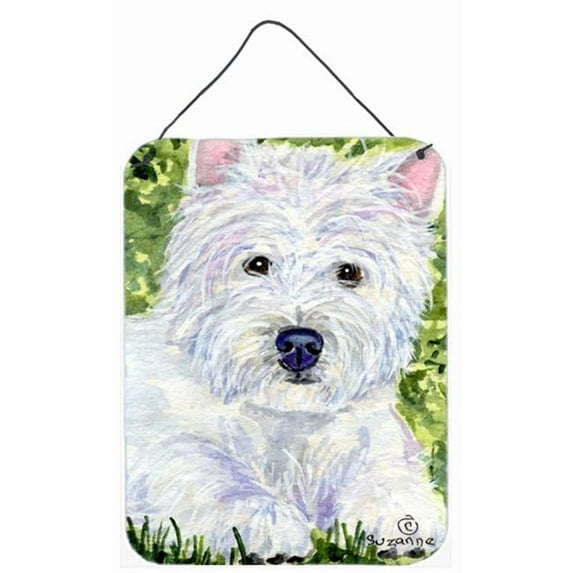 Westie Aluminium Metal Wall Or Door Hanging Prints