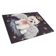 thumbnail image 1 of Westie Christmas Angel Glass Cutting Board Large, 1 of 2
