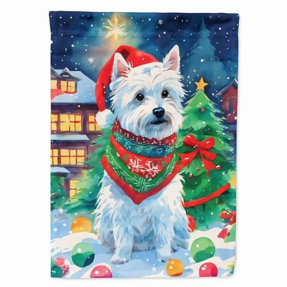 Westie Christmas Garden Flag 11.25 in x 15.5 in