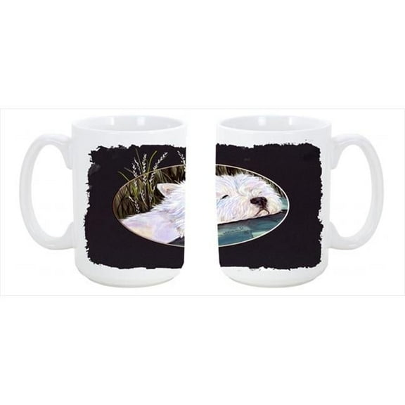 Westie Dishwasher Safe Microwavable Ceramic Coffee Mug 15 oz.