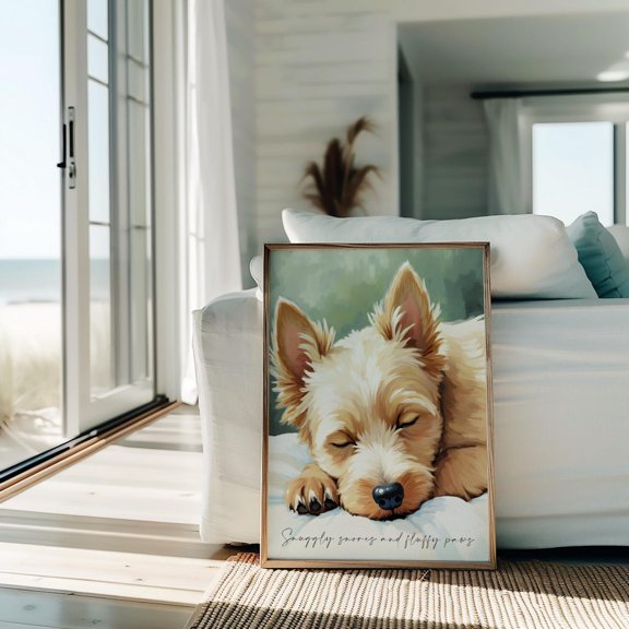 Westie Dog Dog Wall Art Gift For Dog Lover, Unframed Paper Print