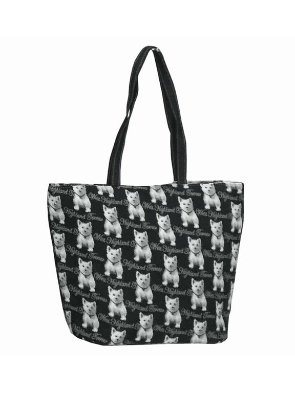 Westie Dog Shoulder Bag Tote Handbag