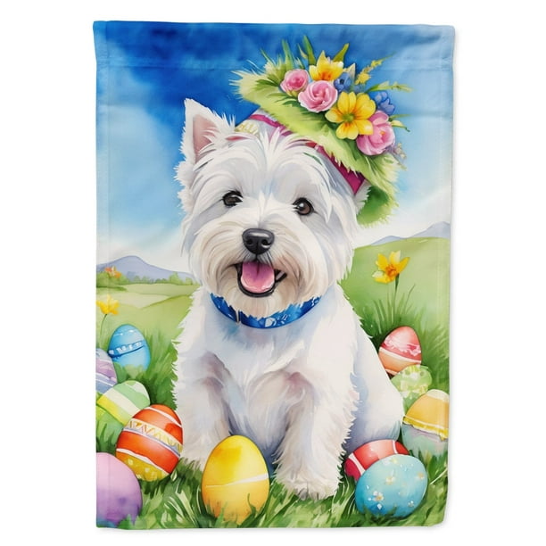 Westie Easter Egg Hunt House Flag Walmart Business Supplies