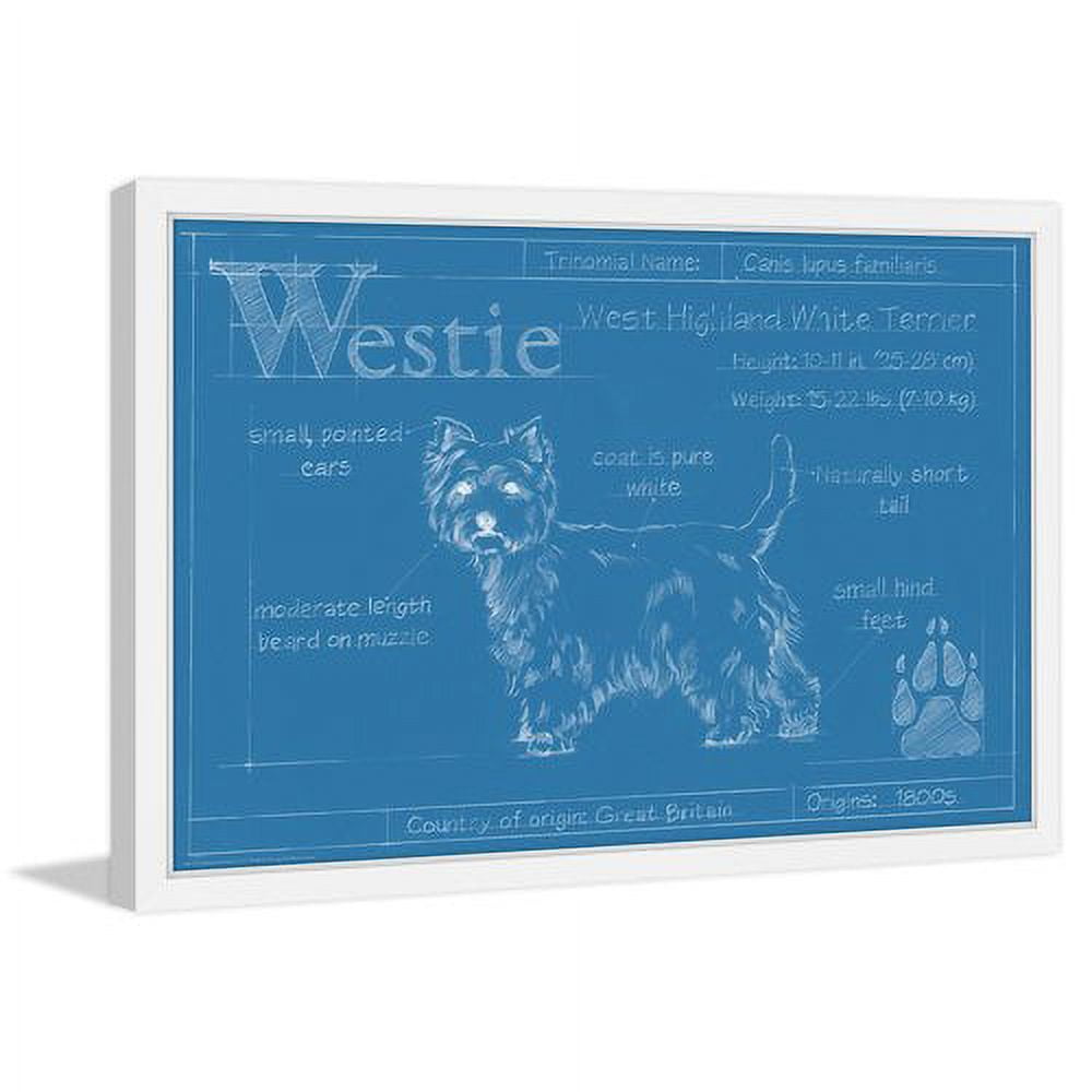 "Westie" Framed Painting Print