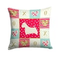 thumbnail image 1 of Westie Love Fabric Decorative Pillow, 1 of 4
