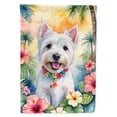 thumbnail image 1 of Westie Luau Garden Flag 11.25 in x 15.5 in, 1 of 5