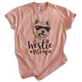 thumbnail image 1 of Westie Mom, Unisex Women's Shirt, West Highland White Terrier Owner, Funny Dog Mom Gift, Heather Sunset, Medium, 1 of 6