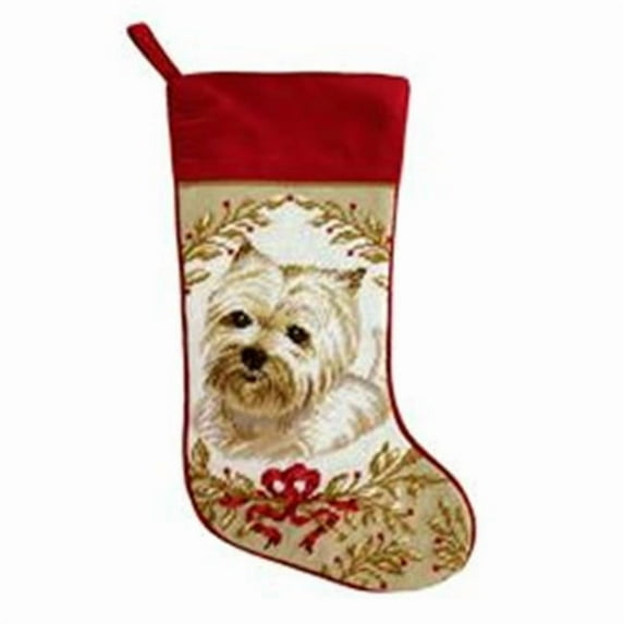 Westie Needlepoint Stocking