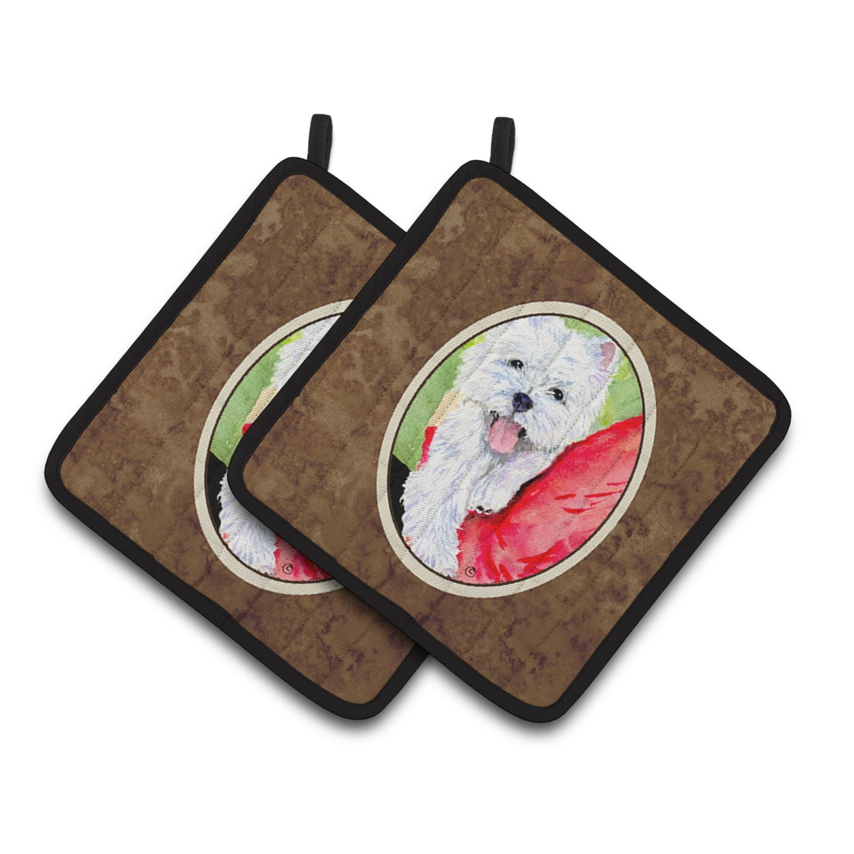 Westie Pair of Pot Holders