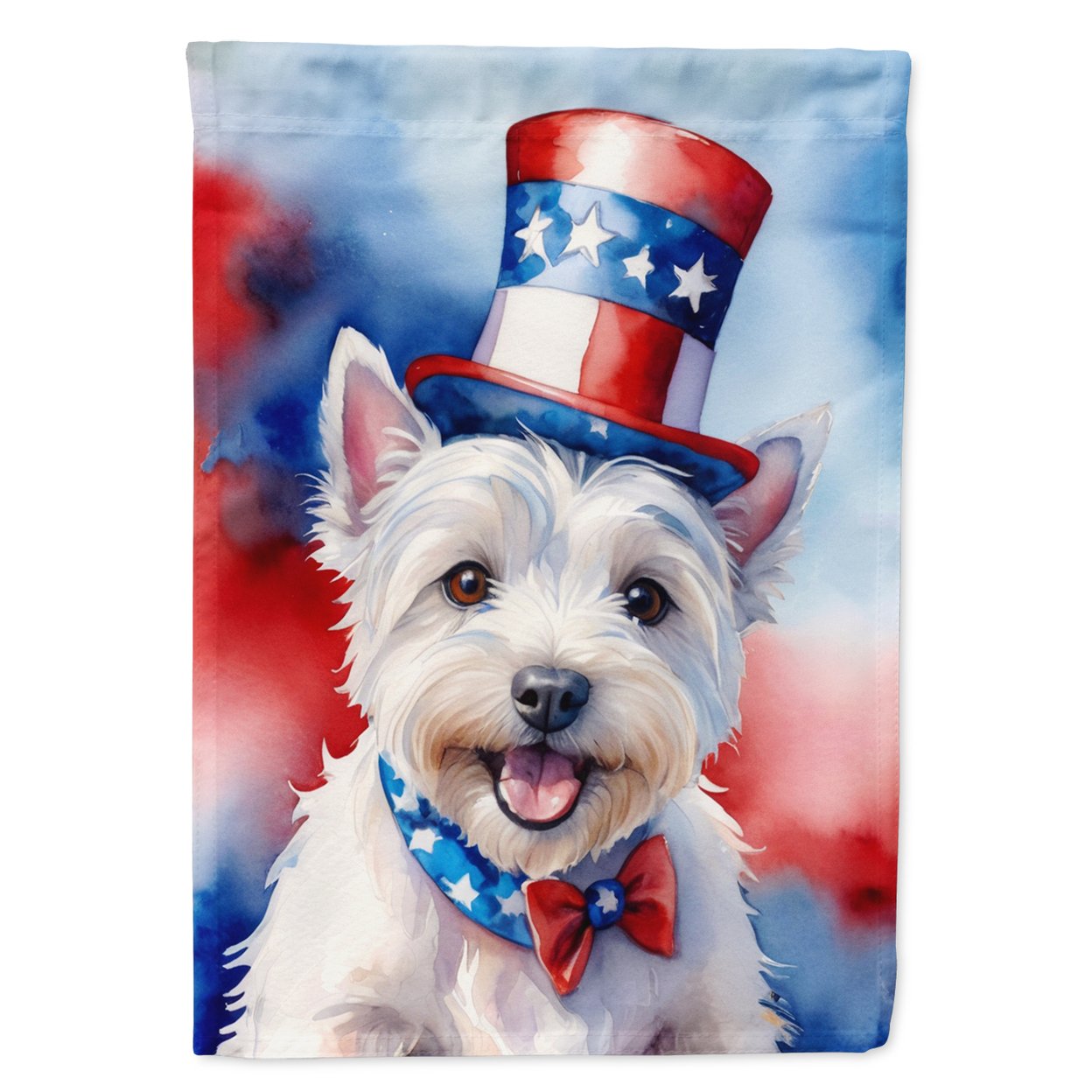 Westie Patriotic Garden Flag 11.25 in x 15.5 in