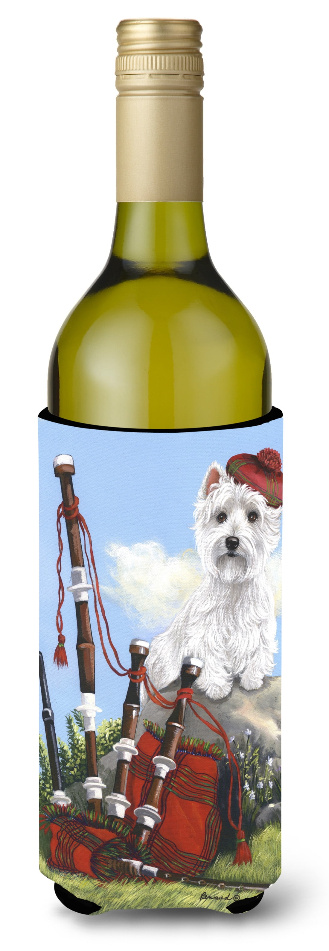 Westie Piper Wine Bottle Hugger