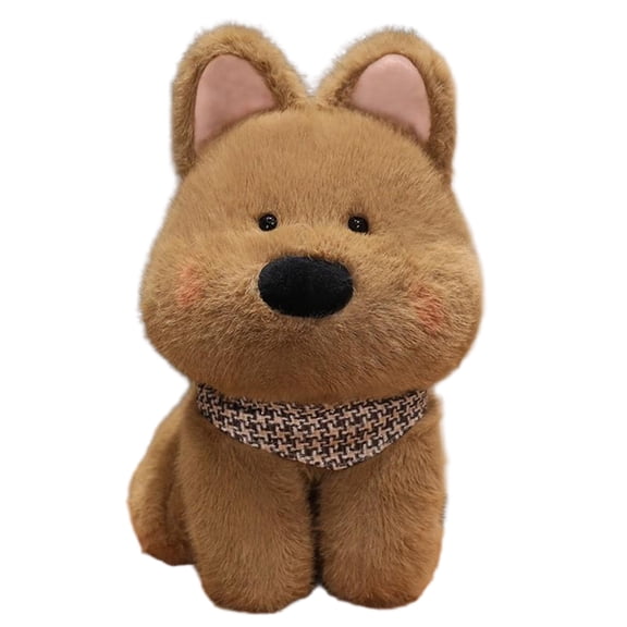 Westie Puppy Plush Toy With Checkered Scarf, Soft And Cuddly Design For Girls And Children, Perfect Companion For Bedside And Home Decoration
