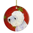 thumbnail image 1 of Westie Red Snowflake Holiday Christmas Ceramic Ornament LH9315, 1 of 2