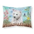 thumbnail image 1 of Westie Spring Fabric Standard Pillowcase, 1 of 2