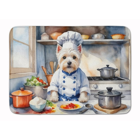 Westie The Chef Memory Foam Kitchen Mat
