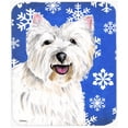 thumbnail image 1 of Westie Winter Snowflakes Holiday Mouse Pad, Hot Pad or Trivet, 1 of 1