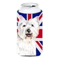 thumbnail image 1 of Westie With English Union Jack British Flag Tall Boy bottle sleeve Hugger - 22 To 24 Oz., 1 of 1