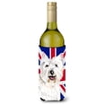 thumbnail image 1 of Westie with English Union Jack British Flag Wine Bottle Hugger, 1 of 1