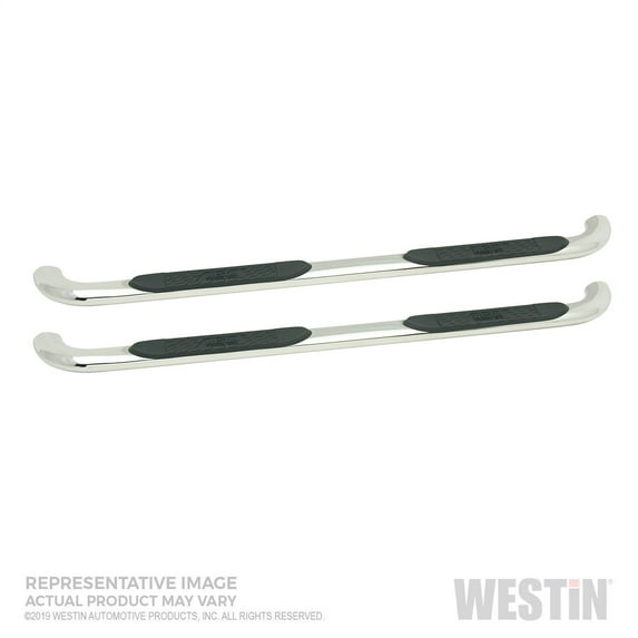 Westin 21-4120 Platinum 4" Oval Nerf Step Bars - Polished Stainless Steel Finish Fits select: 2019-2020 CHEVROLET SILVERADO C1500 LT, 2021 CHEVROLET SILVERADO K1500 LT