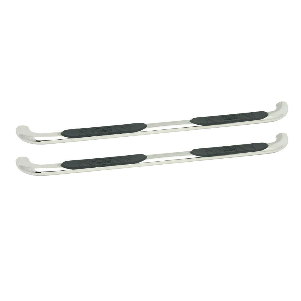 Westin 21-4130 Platinum 4" Oval Nerf Step Bars - Polished Stainless Steel Finish