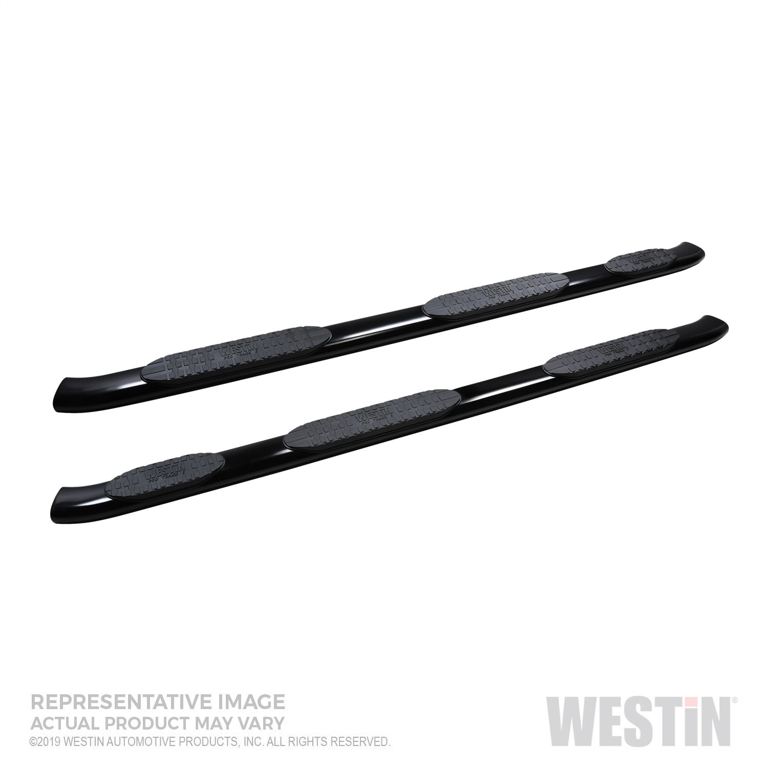 Westin 21-534175 Black ProTraxx 5 Oval Wheel-to-Wheel Step – No-Drill Side Step For Trucks & SUVs