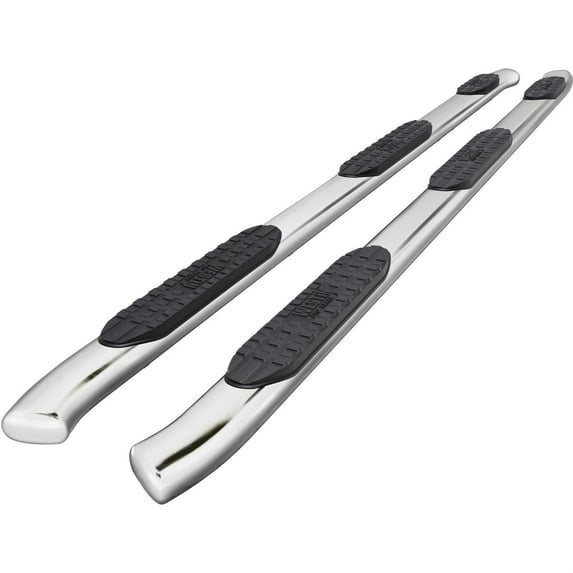 Westin 21-534760 Polished SS Pro Traxx 5 Oval W2W Nerf Step Bars fits 2020-2022 Silverado Sierra 2500 3500 Crew Cab (6.5ft. Bed) 1 Pair
