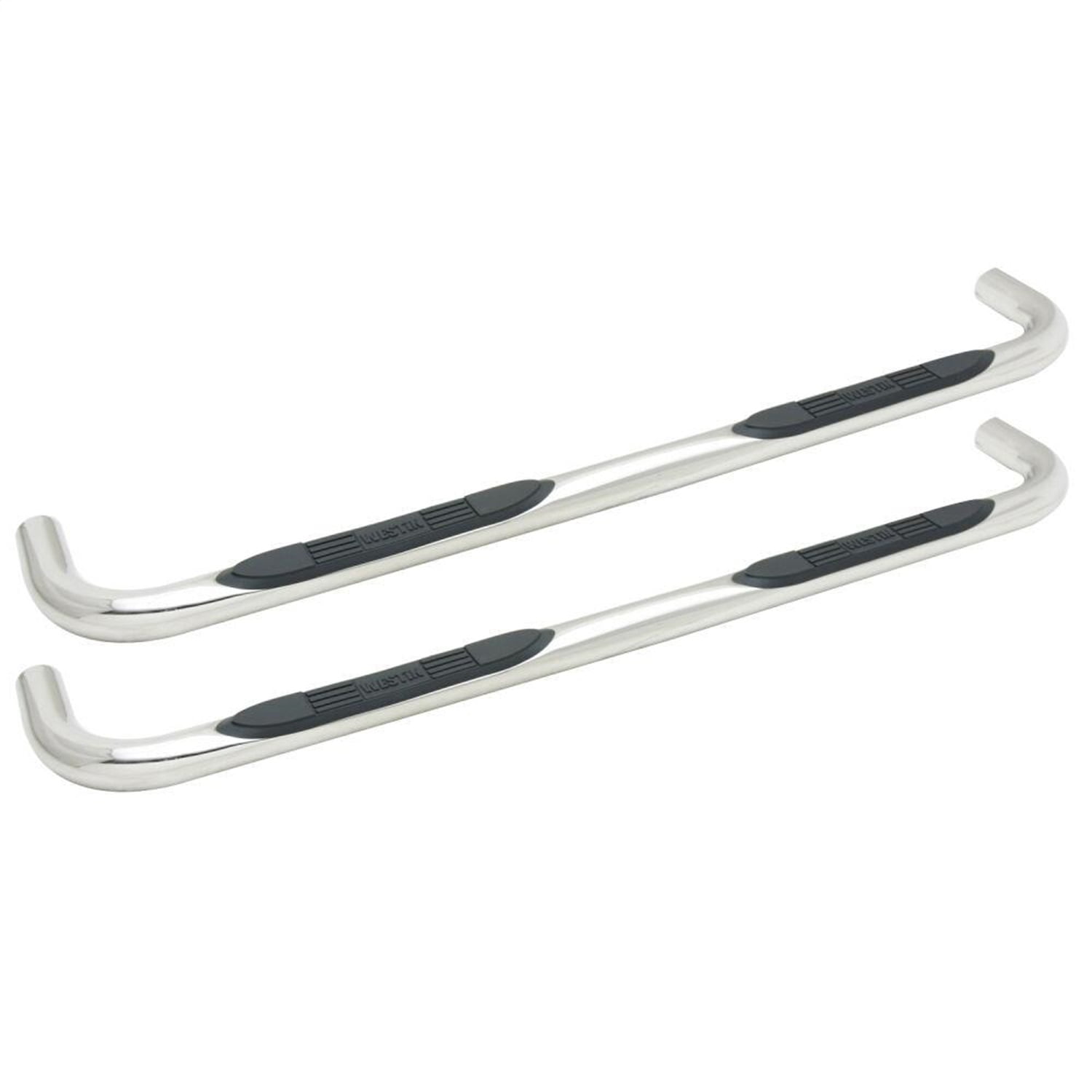 Westin 23-2310 E-Series 3" Round Nerf Step Bars - Polished Stainless Steel Fits select: 2002-2003,2007-2008 DODGE RAM 1500