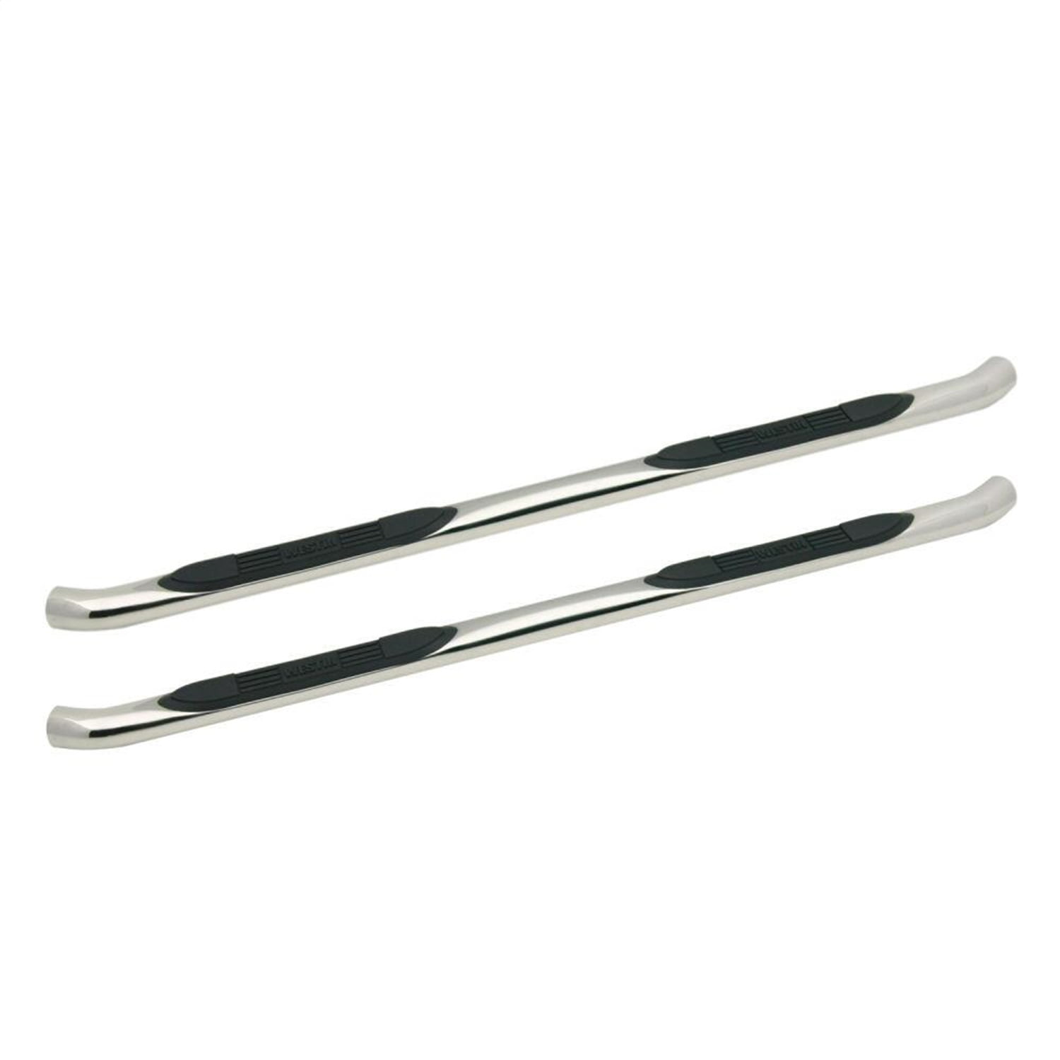 Westin 23-3380 E-Series 3" Round Nerf Step Bars - Polished Stainless Steel Fits select: 2009-2017 CHEVROLET TRAVERSE, 2017 GMC ACADIA