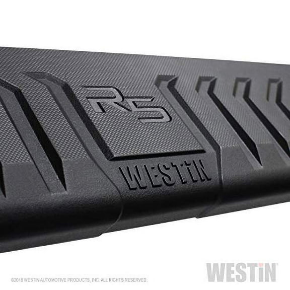 Westin 28-534590 R5 Modular Wheel-to-Wheel Nerf Step Bar; 5 in. Stainless Steel; Incl. Hardware; No Drilling Required; For Double Cab; 2018 Chevrolet Silverado 1500