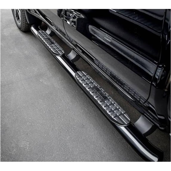 Westin Automotive 4 in. Pro Traxx Cab Length Black Oval Tube Step Bars for 2019-2019 Chevy Silverado