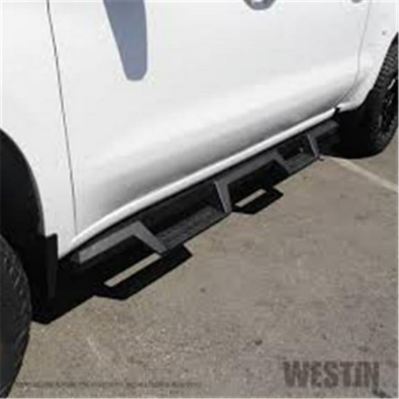 Westin Automotive Textured Black HDX Drop Nerf Bars for 2019-C Silverado Sierra 1500 Crew Cab
