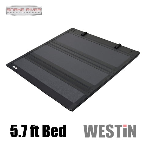 Westin 19-22 Chevrolet/GMC Silverado/Sierra 5ft. 8in. Bed Hard Tri-Fold Tonneau Cover - Black