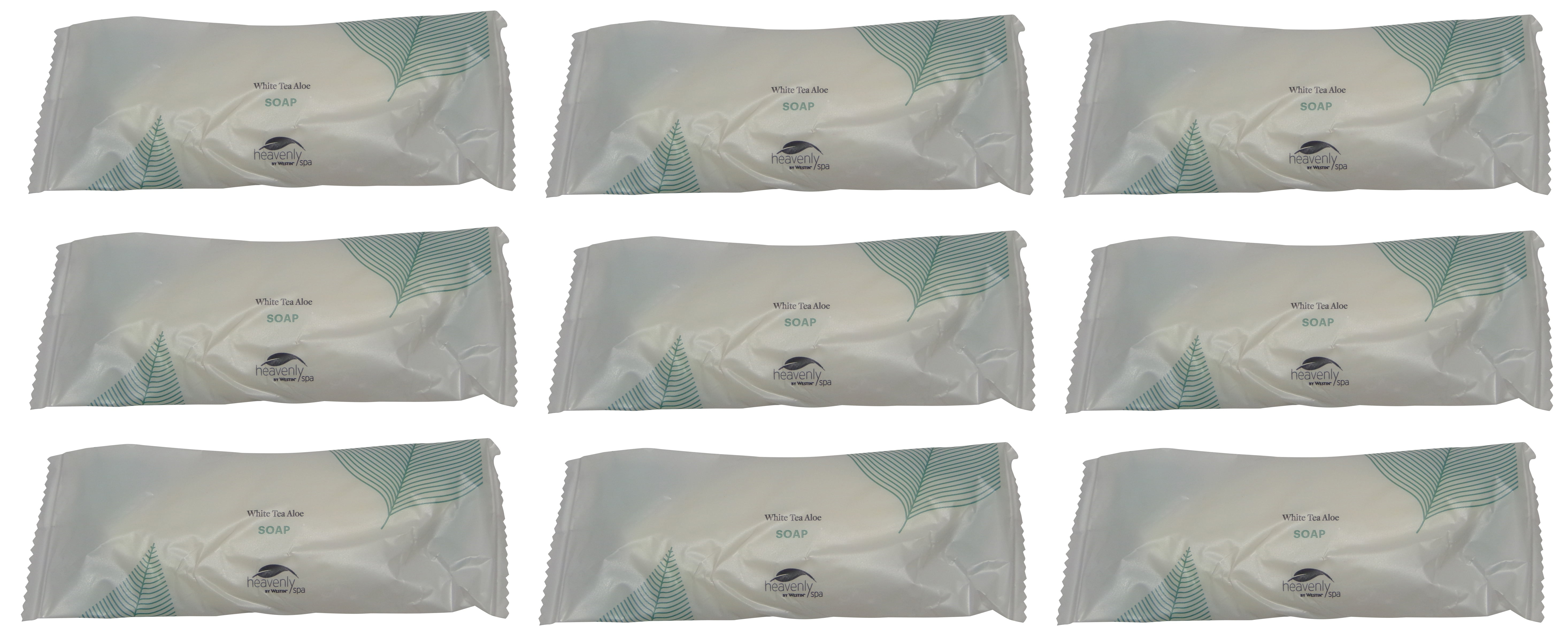 Westin Heavenly Spa White Tea Aloe Leaf Soap lot of 9ea 1oz Bars. Total