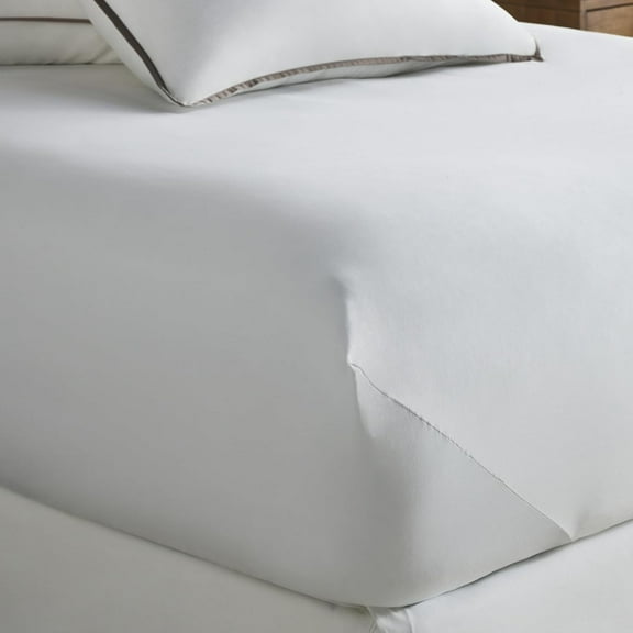 Westin Hotel Fitted Sheet - Soft, Breathable 300 Thread Count - Soft, Breathable Cotton & Tencel+Plus Lyocell Blend - White - King