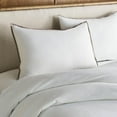 thumbnail image 1 of Westin Hotel Pillowcases - Soft Cotton Lyocell Blend - 310 Thread Count - White with Grey Piping - Set of 2 - Queen, 1 of 3