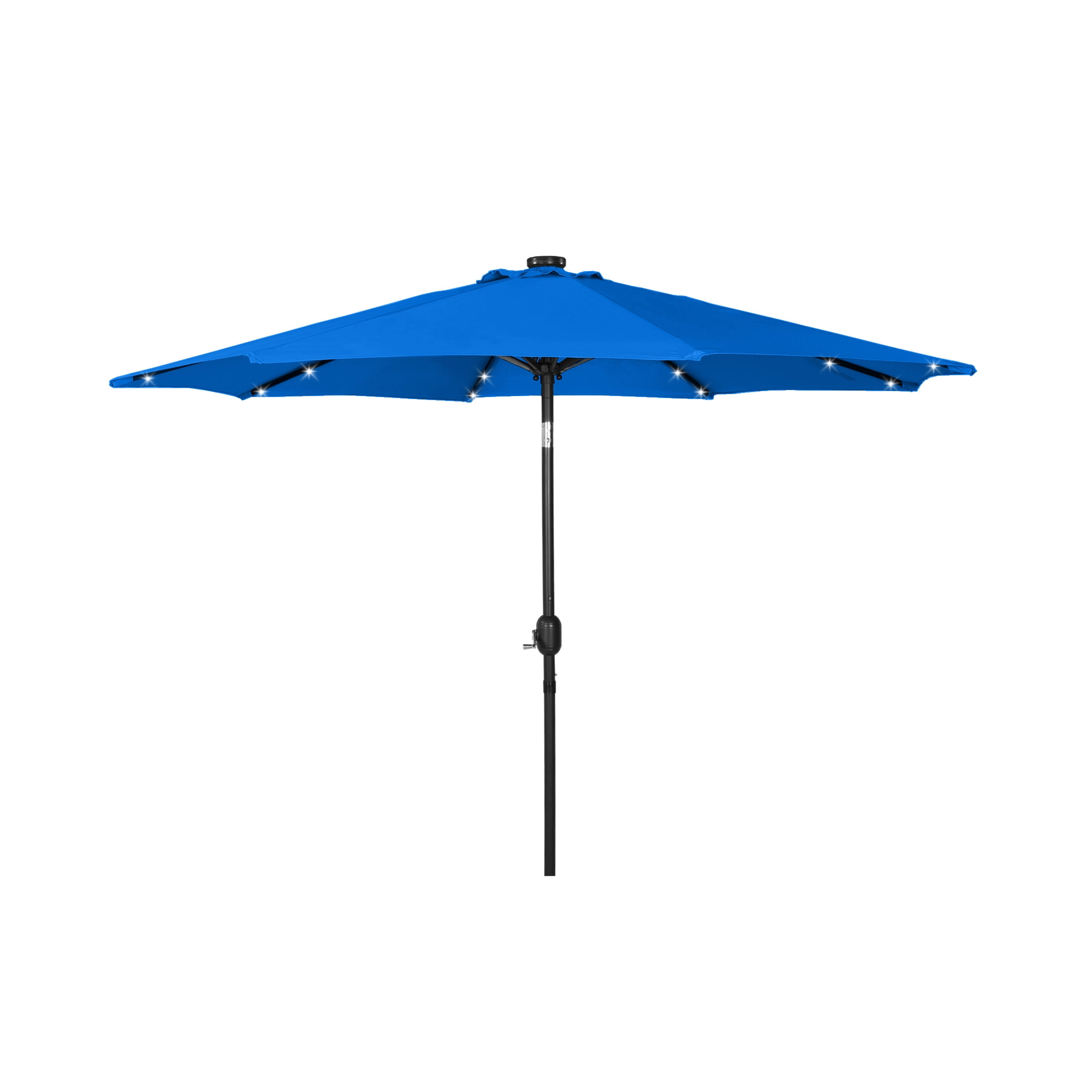 Westin Outdoor 9.5" Royal Blue Solid Print Octagon Lighted Patio Umbrella with UV Resistant