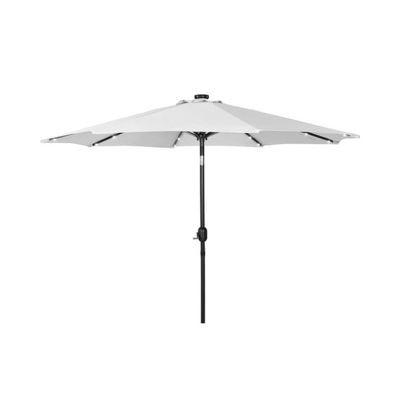 Westin Outdoor 9.50" White Solid Print Octagon Market Patio Umbrellas, UV Resistant