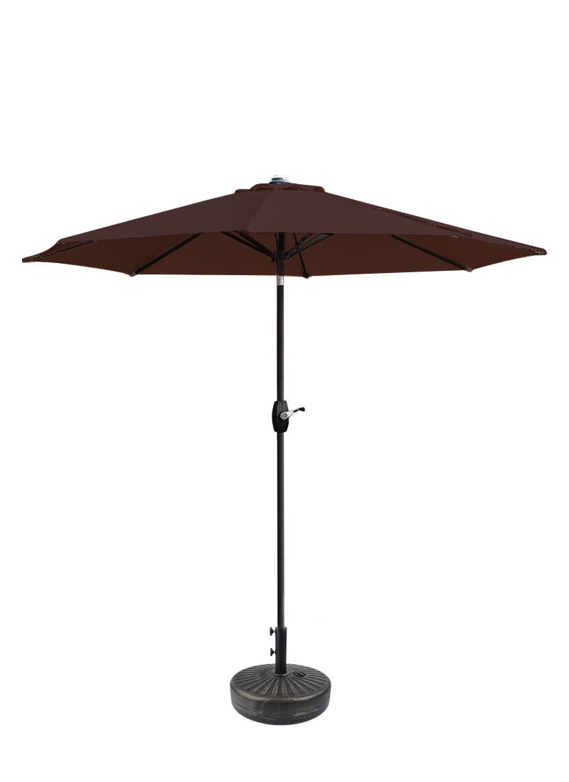 Westin Outdoor 9 Ft Patio Umbrellas with Bronze Plastic Base Included, Coffee