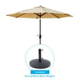 thumbnail image 1 of Westin Outdoor 91" Beige Solid Round Market Patio Umbrellas, UV Resistant, 1 of 6