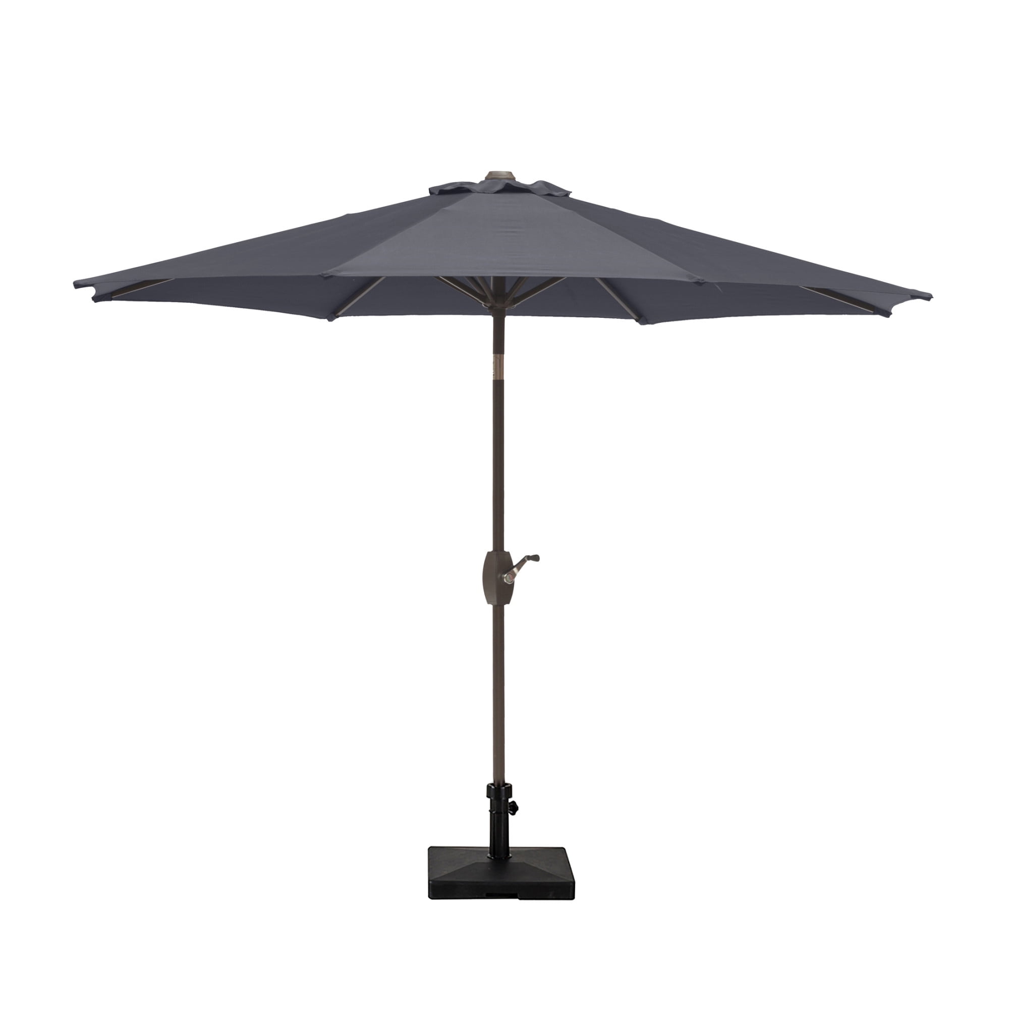 Westin Outdoor 91" Gray Octagon Market Patio Umbrella With Square Concrete Base