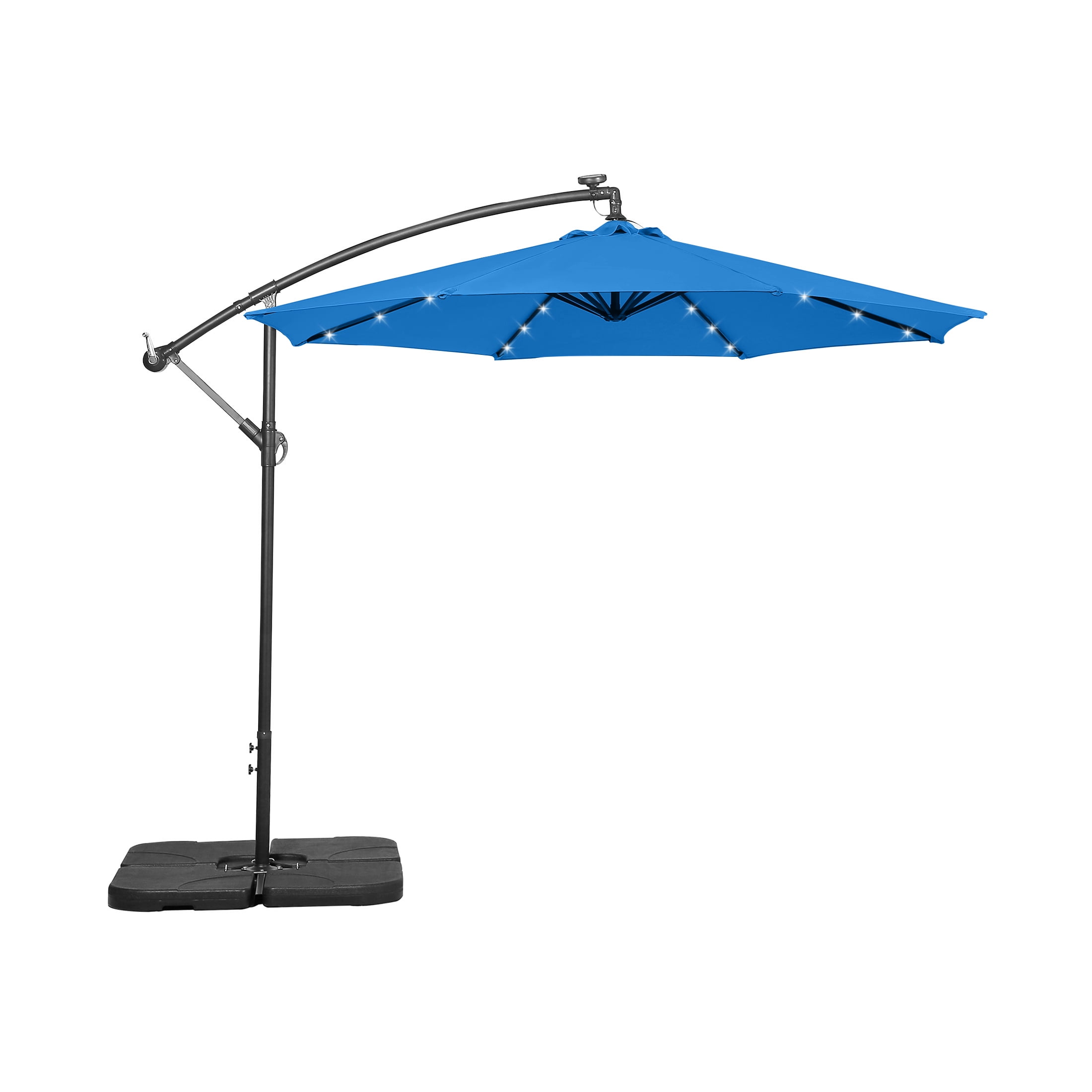 Westin Outdoor 94" Royal Blue Solid Print Octagon Offset and Cantilever Patio Umbrellas